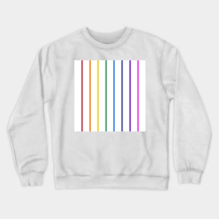 Narrow rainbow stripes Crewneck Sweatshirt